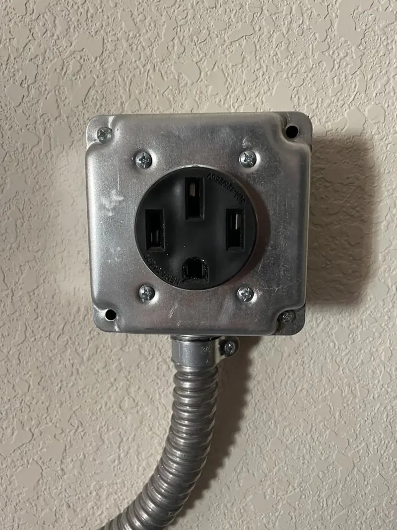 NEMA 14-50 outlet installed for Smart Home Electrical in Piney